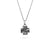 8th Wedding Anniversary Lace and Silver Swiss Cross Pendant Necklace- Small | Lily Gardner