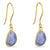  Tanzanite and Gold Drop Earringsfor 8th Wedding Anniversary Lily Gardner London