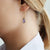  Tanzanite and Gold Drop Earrings  for 8th Wedding Anniversary As Worn | Lily Gardner London